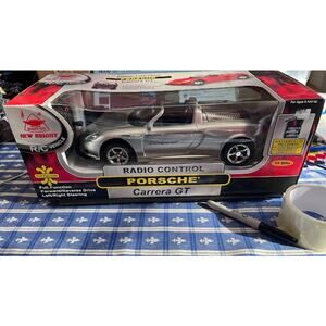 New Bright Porsche Carrera GT RC Radio Control Car & Controller VTG 2005 NIB